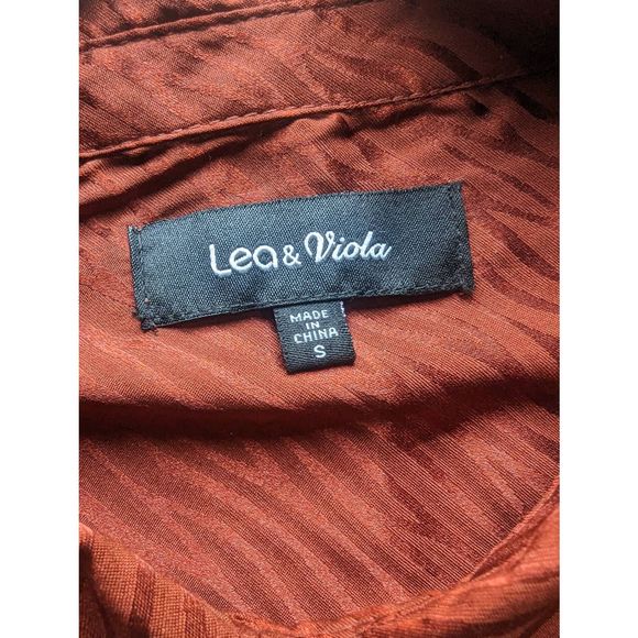 ANTHRO LEA & VIOLA Zebra Print Long Sleeve Shirtdress - Picture 6 of 7